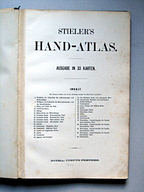 Stielers Hand-Atlas, 1884
Titelpagina (beknopte uitgave) / Title page (concise edition)