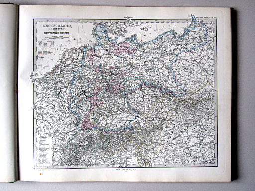 Stielers Hand-Atlas, 1882
17. Deutschland, Übersicht des Deutschen Reichs