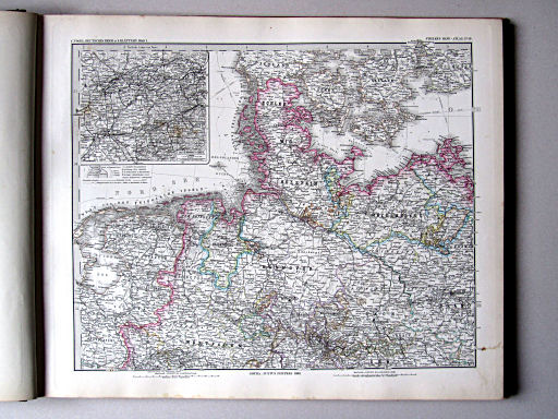 Stielers Hand-Atlas, 1882
19. Deutsches Reich in 4 Blättern. Blatt 1