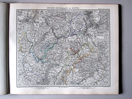 Stielers Hand-Atlas, 1882
24. Süd-West Deutschland und Schweiz. Nördl. Theil