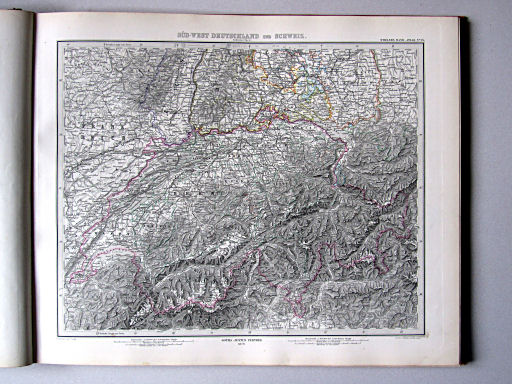 Stielers Hand-Atlas, 1882
25. Süd-West Deutschland und Schweiz. Südl. Theil
