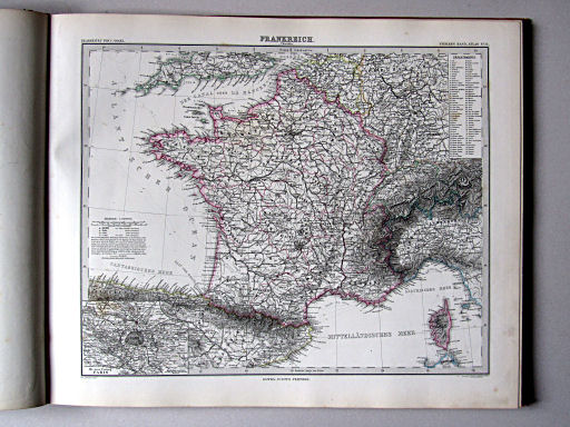 Stielers Hand-Atlas, 1882
33. Frankreich. Übersicht