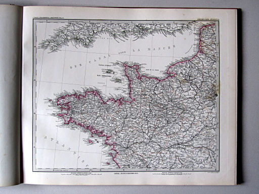 Stielers Hand-Atlas, 1882
34. Frankreich in 4 Blättern, Blatt 1