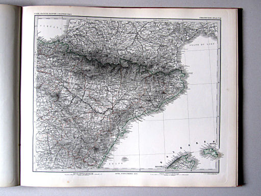 Stielers Hand-Atlas, 1882
40. Spanische Halbinsel in 4 Blättern, Blatt 2