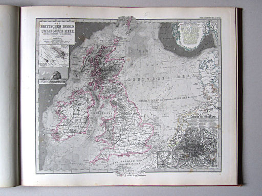 Stielers Hand-Atlas, 1882
45. Die Britischen Inseln und das umliegende Meer