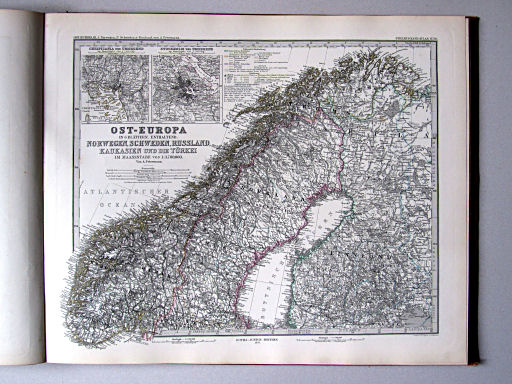 Stielers Hand-Atlas, 1882
50. Ost-Europa, Bl. 1: Norwegen, N. Schweden & Finnland