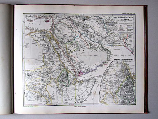 Stielers Hand-Atlas, 1882
70. Nordost-Afrika und Arabien