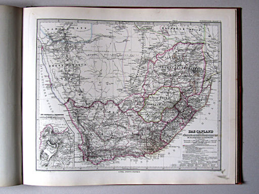 Stielers Hand-Atlas, 1882
72. Das Capland nebst den nördlich angrenzenden Gebieten