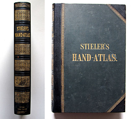Stielers Hand-Atlas, 1885
Band (gevouwen kaarten) / Binding (folded maps)