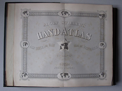 Stielers Hand-Atlas, 1885
Titelblad (volledige uitgave, blad 1) / Title sheet (comprehensive edition, sheet 1)