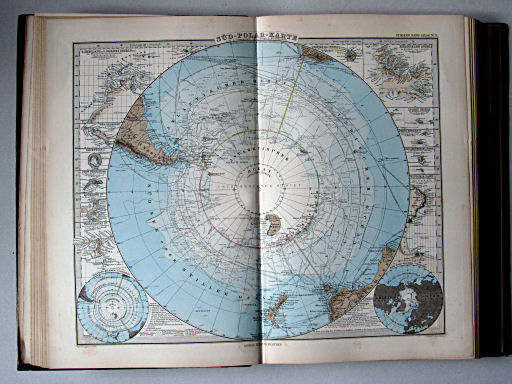 Stielers Hand-Atlas, 1885
11. Süd-Polar-Karte