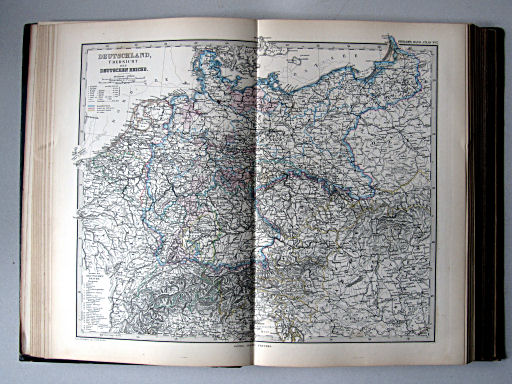 Stielers Hand-Atlas, 1885
17. Deutschland, Übersicht des Deutschen Reichs