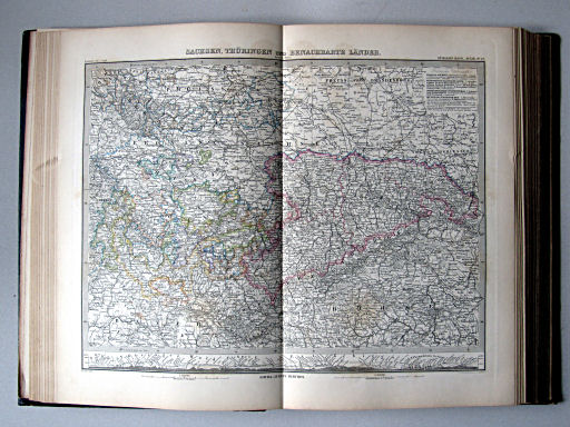 Stielers Hand-Atlas, 1885
23. Sachsen, Thüringen und benachbarte Länder