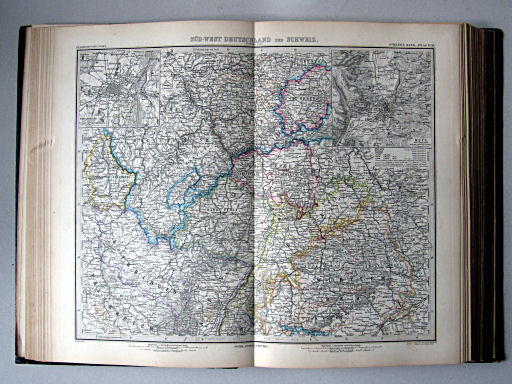 Stielers Hand-Atlas, 1885
24. Süd-West Deutschland und Schweiz. Nördl. Theil