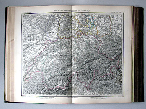 Stielers Hand-Atlas, 1885
25. Süd-West Deutschland und Schweiz. Südl. Theil