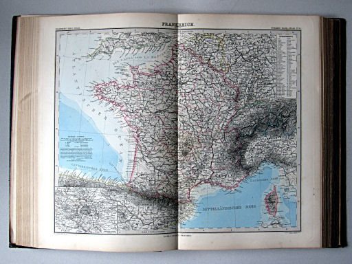 Stielers Hand-Atlas, 1885
33. Frankreich. Übersicht
