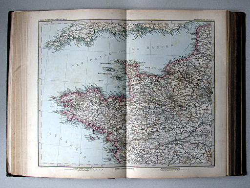 Stielers Hand-Atlas, 1885
34. Frankreich in 4 Blättern, Blatt 1