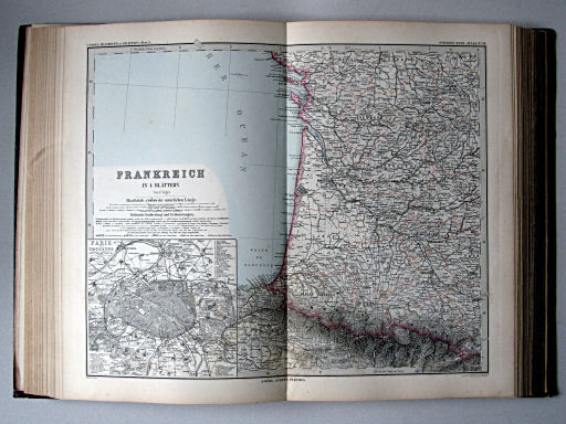 Stielers Hand-Atlas, 1885
36. Frankreich in 4 Blättern, Blatt 3