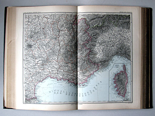 Stielers Hand-Atlas, 1885
37. Frankreich in 4 Blättern, Blatt 4