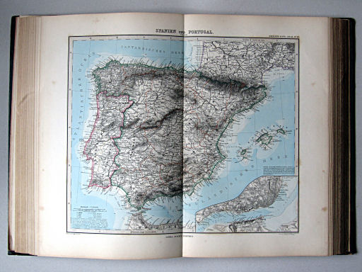 Stielers Hand-Atlas, 1885
38. Spanien und Portugal. Übersicht