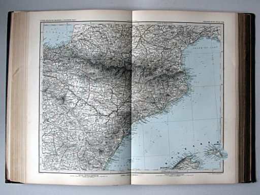 Stielers Hand-Atlas, 1885
40. Spanische Halbinsel in 4 Blättern, Blatt 2