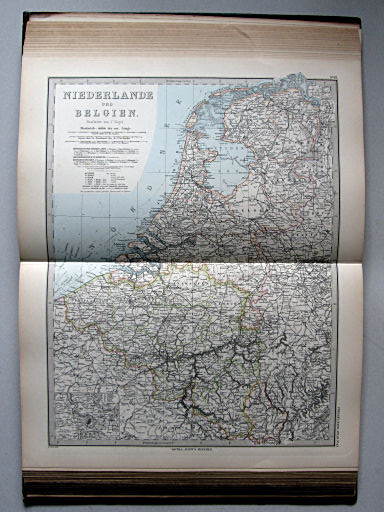 Stielers Hand-Atlas, 1885
43. Niederlande und Belgien