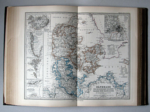 Stielers Hand-Atlas, 1885
44. Dänemark und die Dänischen Kolonie'n. Preussische Provinz Schleswig-Holstein