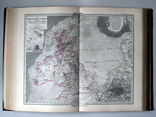 Stielers Hand-Atlas, 1885
45. Die Britischen Inseln und das umliegende Meer