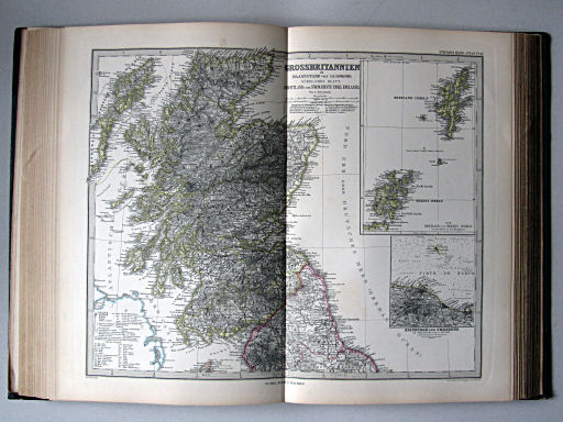 Stielers Hand-Atlas, 1885
47. Grossbritannien Nördliches Blatt: Schottland u. der nördlichste Theil England's