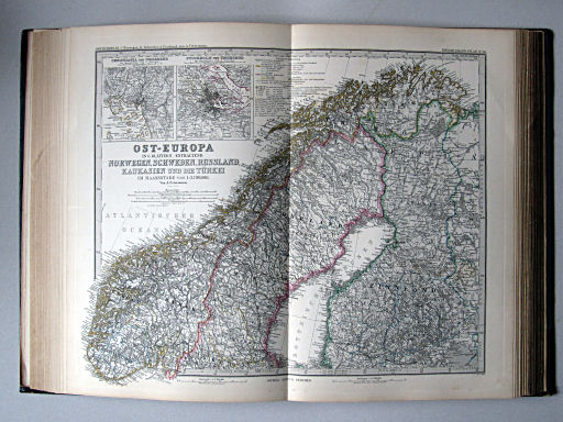 Stielers Hand-Atlas, 1885
50. Ost-Europa, Bl. 1: Norwegen, N. Schweden & Finnland