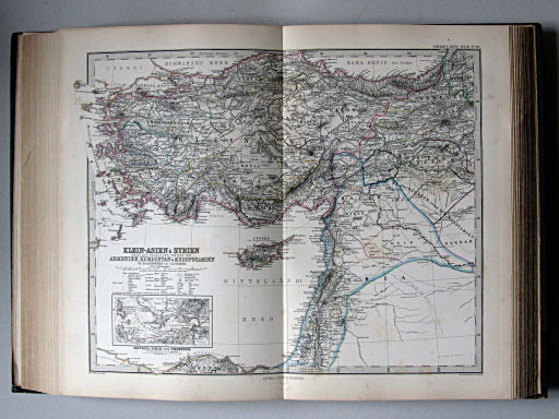 Stielers Hand-Atlas, 1885
60. Klein-Asien & Syrien nebst den westlichen Theilen von Armenien, Kurdistan & Mesopotamien