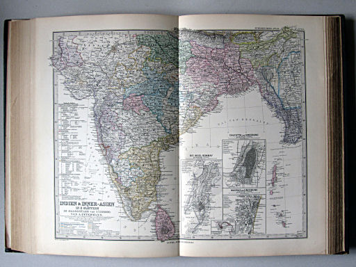 Stielers Hand-Atlas, 1885
63. Indien & Inner-Asien in 2 Blättern