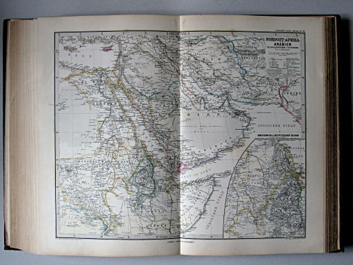 Stielers Hand-Atlas, 1885
70. Nordost-Afrika und Arabien