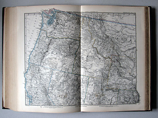 Stielers Hand-Atlas, 1885
83. Vereinigte Staaten von Amerika in 6 Blättern, Bl. 1
