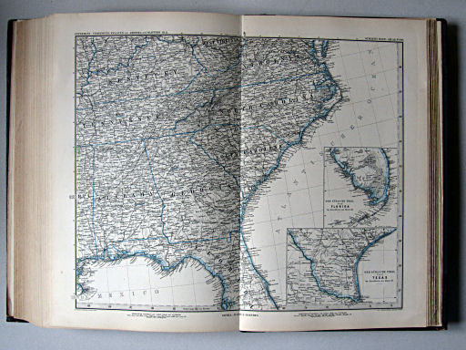 Stielers Hand-Atlas, 1885
88. Vereinigte Staaten von Amerika in 6 Blättern, Bl. 6