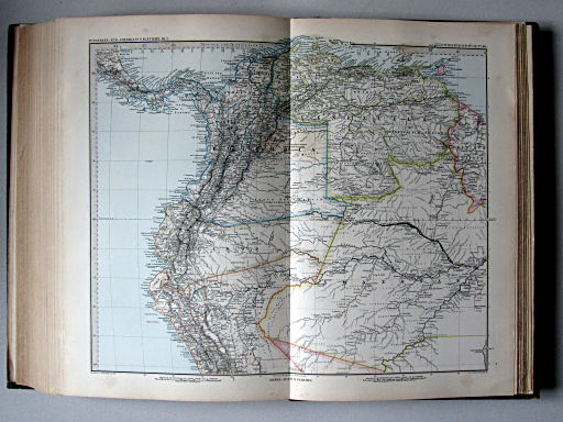 Stielers Hand-Atlas, 1885
90. Süd-Amerika in 6 Blättern, Bl. 1