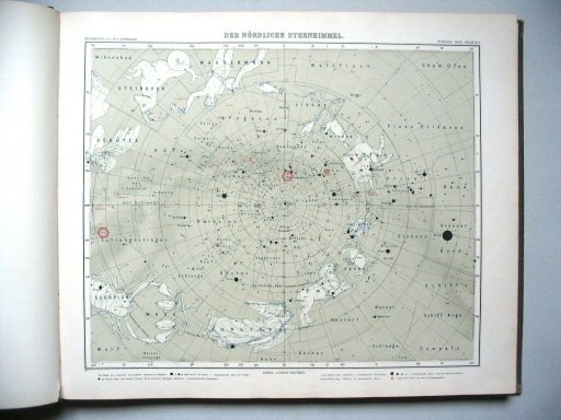 Stielers Hand-Atlas, 9. Aufl. (1910)
1. Der nördliche Sternhimmel
De noordelijke sterrenhemel / The Northern Heavens