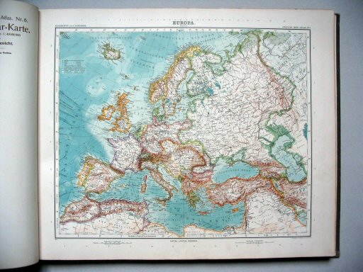 Stielers Hand-Atlas, 9. Aufl. (1910)
Europa. Übersicht
Overzichtskaart van Europa / Europe (General Map)