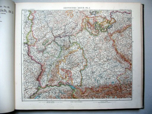 Stielers Hand-Atlas, 9. Aufl. (1910)
11. Deutsches Reich, Blatt 3
Duitsland, blad 3 / German Empire, sheet 3