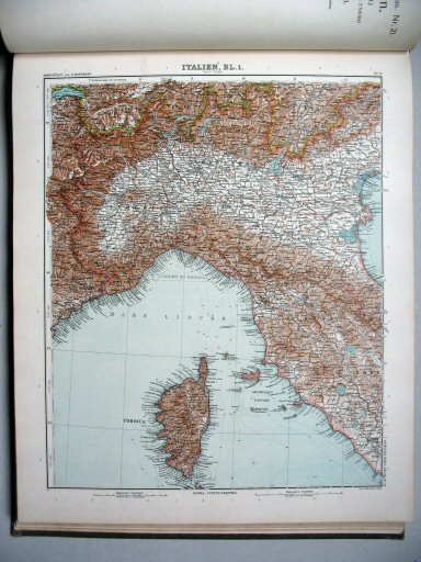 Stielers Hand-Atlas, 9. Aufl. (1910)
22. Italien, Blatt 1
Italië, blad 1 / Italy, sheet 1