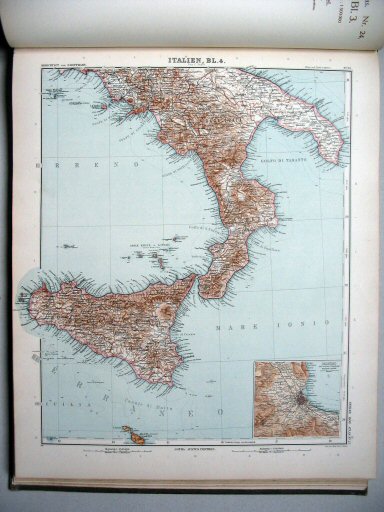 Stielers Hand-Atlas, 9. Aufl. (1910)
25. Italien, Blatt 4
Italië, blad 4 / Italy, sheet 4