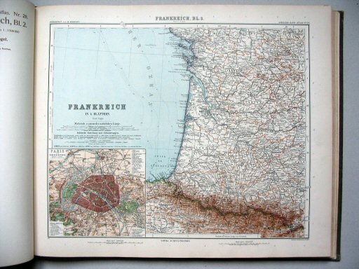 Stielers Hand-Atlas, 9. Aufl. (1910)
29. Frankreich, Blatt 3
Frankrijk, blad 3 / France, sheet 3