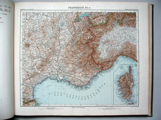 Stielers Hand-Atlas, 9. Aufl. (1910)
30. Frankreich, Blatt 4
Frankrijk, blad 4 / France, sheet 4