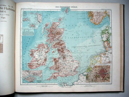 Stielers Hand-Atlas, 9. Aufl. (1910)
36. Die Britischen Inseln
Britse Eilanden / The British Isles