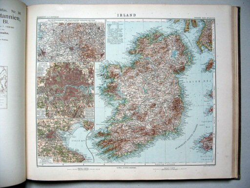 Stielers Hand-Atlas, 9. Aufl. (1910)
39. Irland
Ierland / Irland