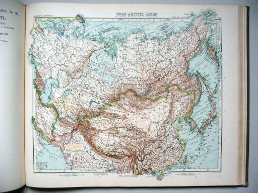 Stielers Hand-Atlas, 9. Aufl. (1910)
56. Nord- und Mittel-Asien
Noord- en Centraal-Azië / North and Central Asia