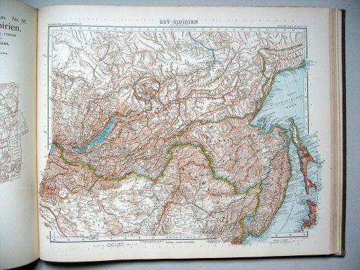 Stielers Hand-Atlas, 9. Aufl. (1910)
58. Ost-Sibirien und Mandschurei
Oost-Siberië en Mantsjoerije / East Siberia and Manchuria