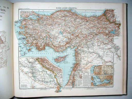 Stielers Hand-Atlas, 9. Aufl. (1910)
59. Klein-Asien, Syrien usw.
Klein-Azië, Syrië enz. / Asia Minor, Syria etc.