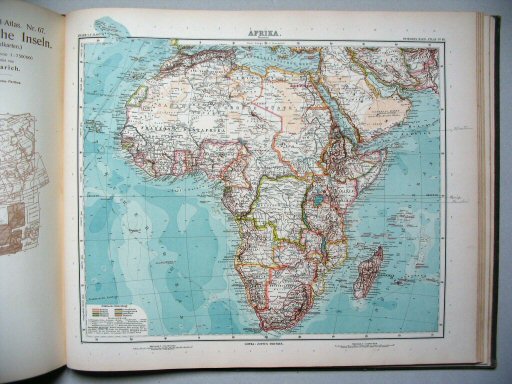 Stielers Hand-Atlas, 9. Aufl. (1910)
68. Afrika. Übersicht
Overzichtskaart van Afrika / Africa (General map)