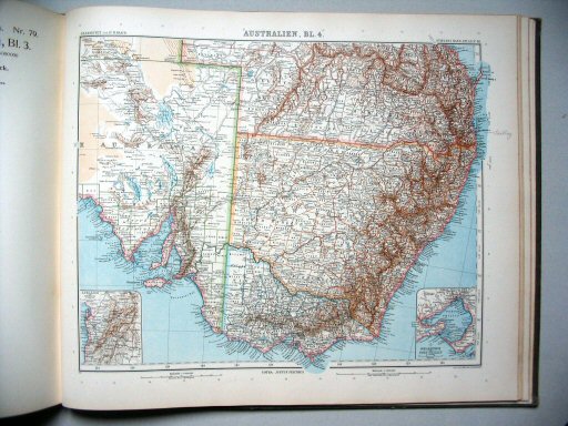 Stielers Hand-Atlas, 9. Aufl. (1910)
80. Australien, Blatt 4
Australië, blad 4 / Australia, sheet 4